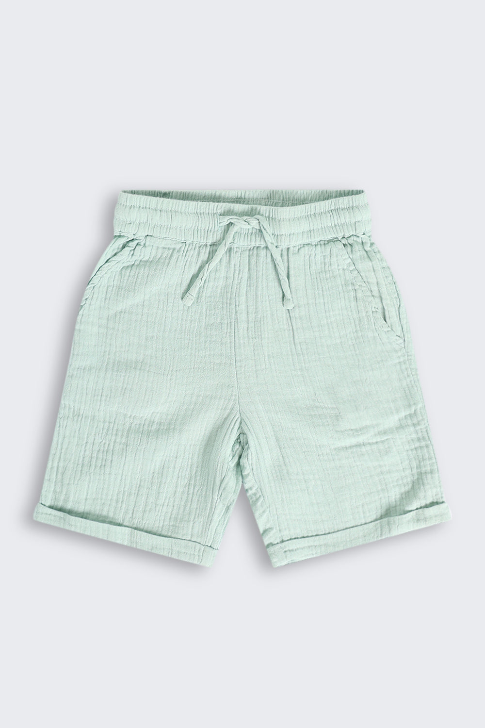 Green Embroidered Cotton Regular Fit Co-ord Set