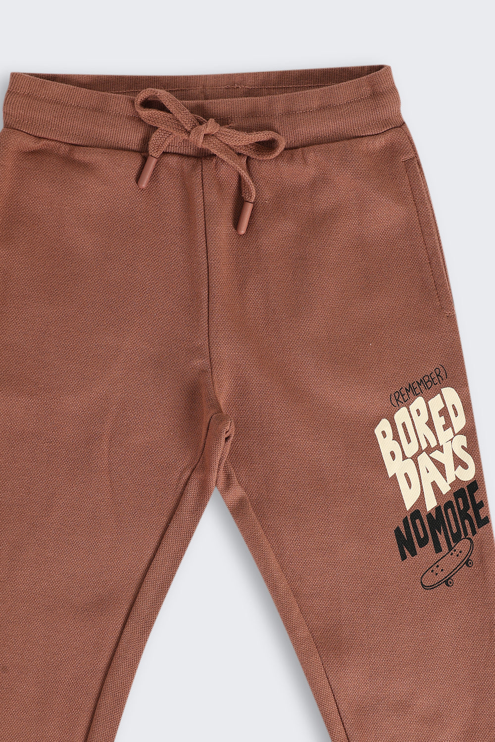 Brown Mid Rise Regular Fit Jogger