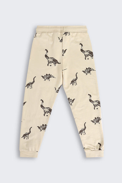 Beige Regular Fit Jogger With 2 Pocket