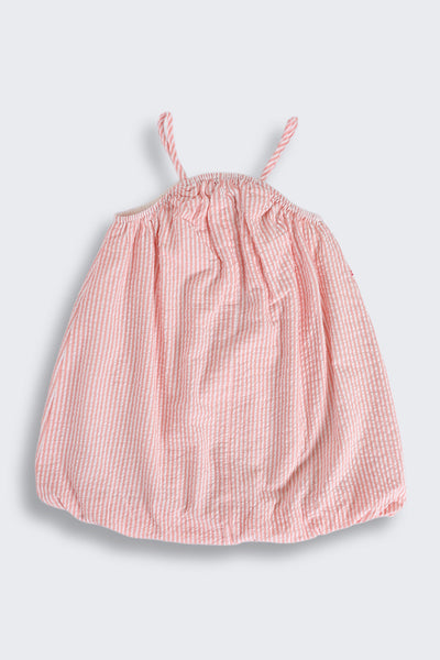 Coral Striped Dress