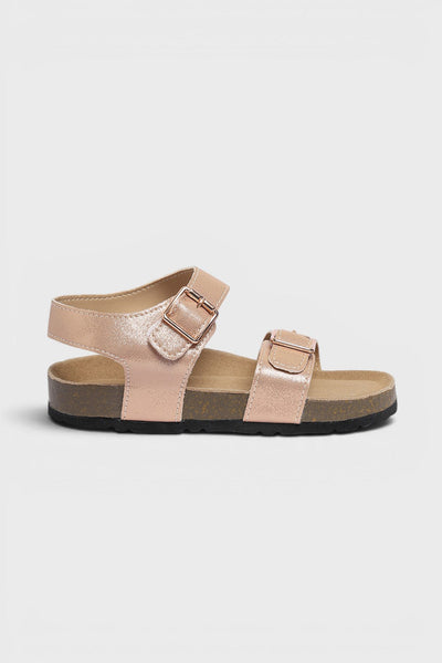 Beige Solid Sandals