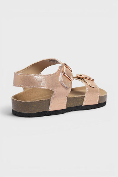 Beige Solid Sandals
