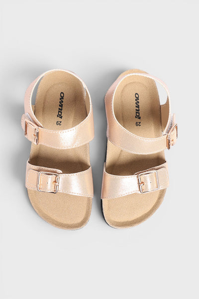 Beige Solid Sandals