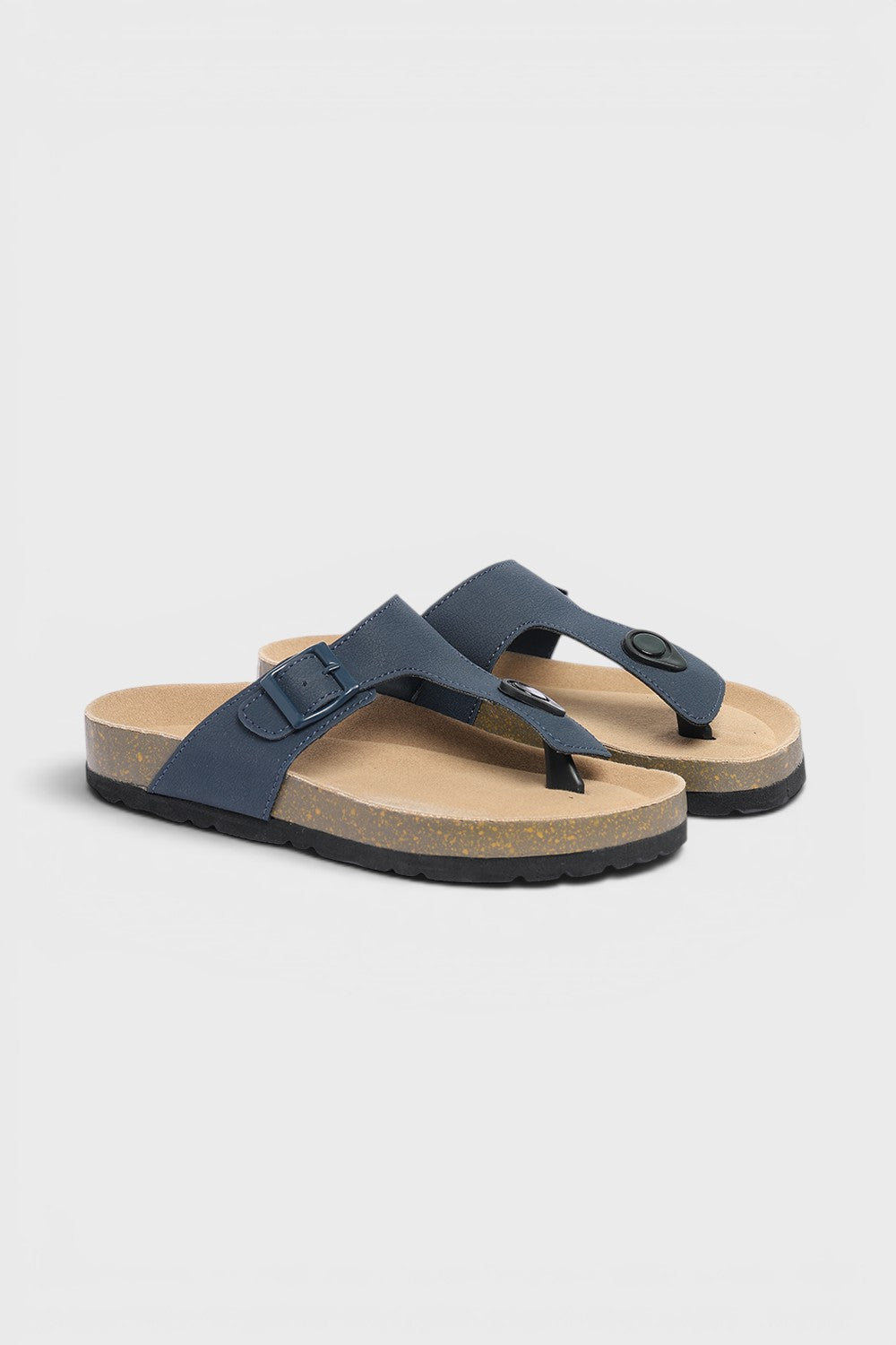 Boy's Navy PU Synthetic Sandal