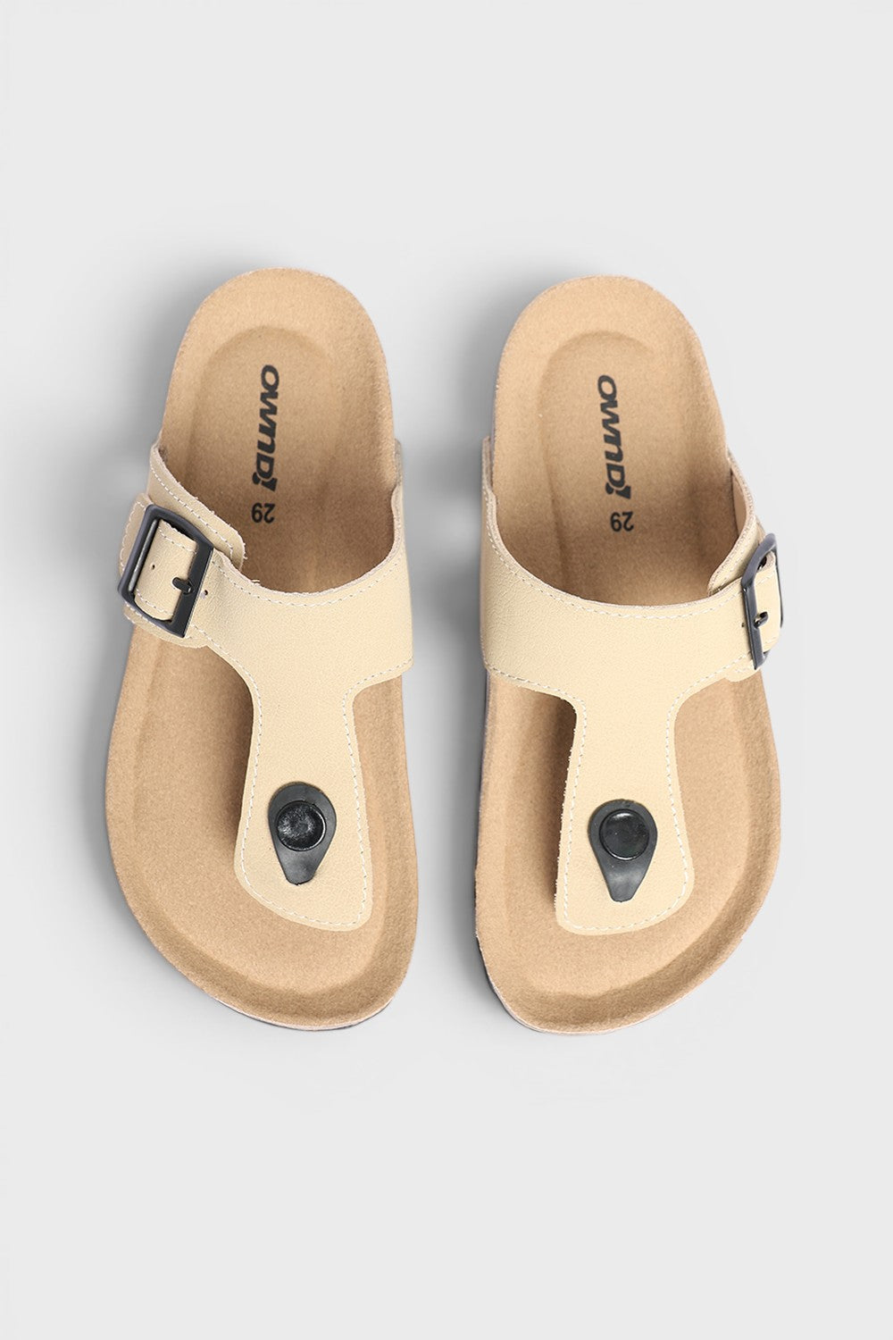 Boy's Beige PU Synthetic Sandal