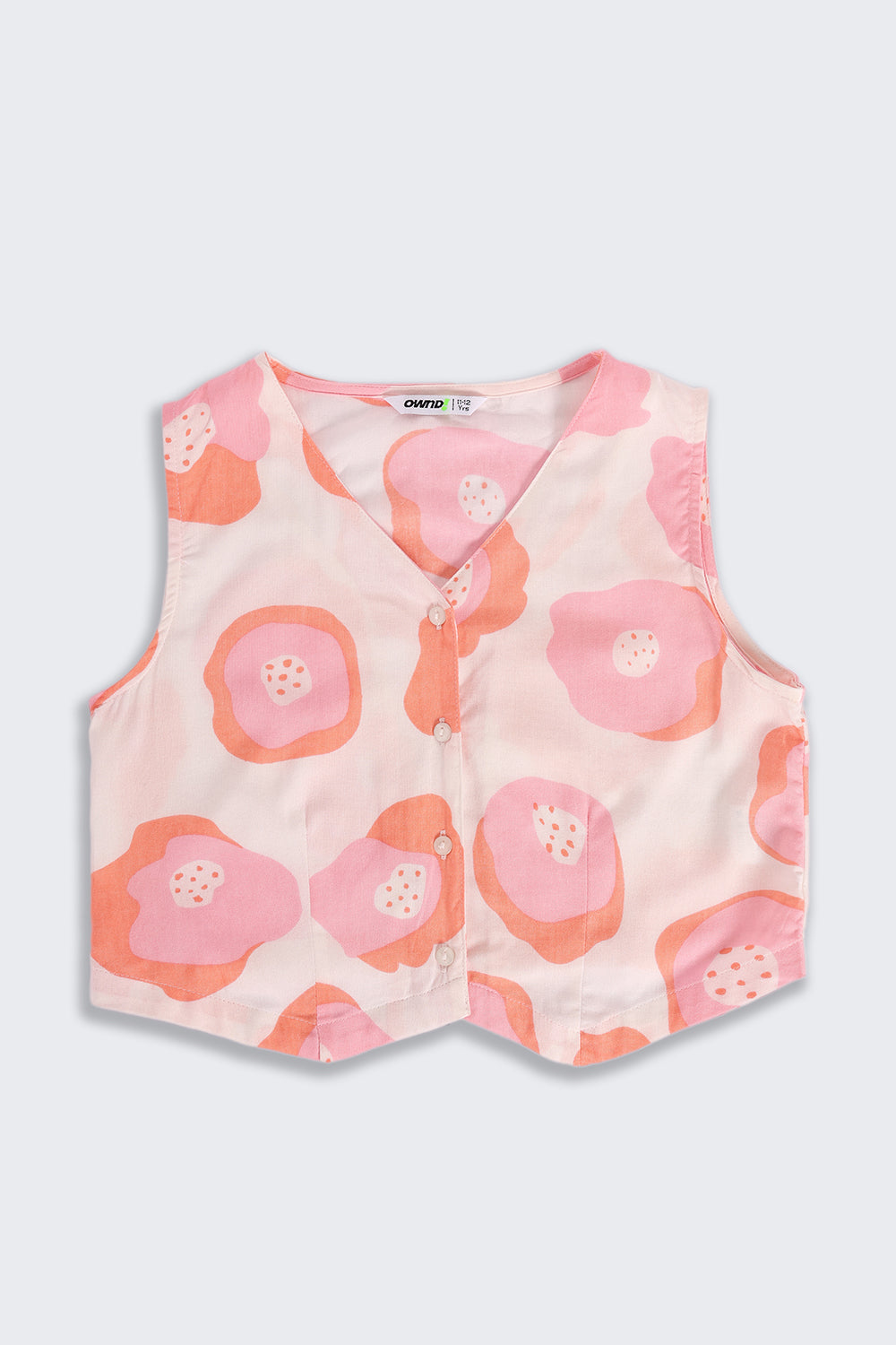 Coral All Over Printed Regular Fit Co-ord Set