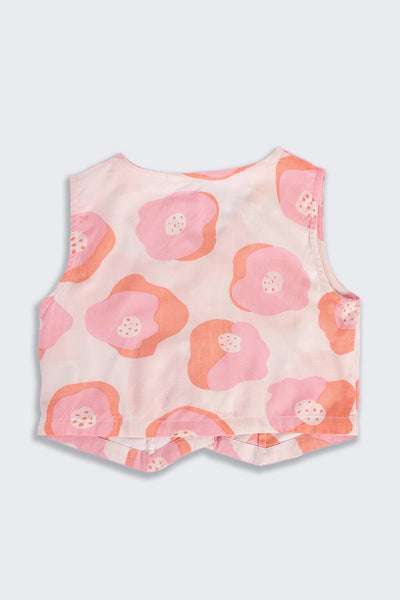 Coral All Over Printed Regular Fit Co-ord Set