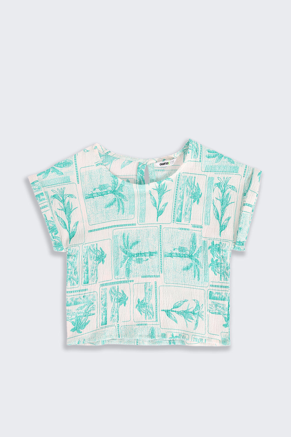 Green Tropical Theme Regular Fit Co-ord Set