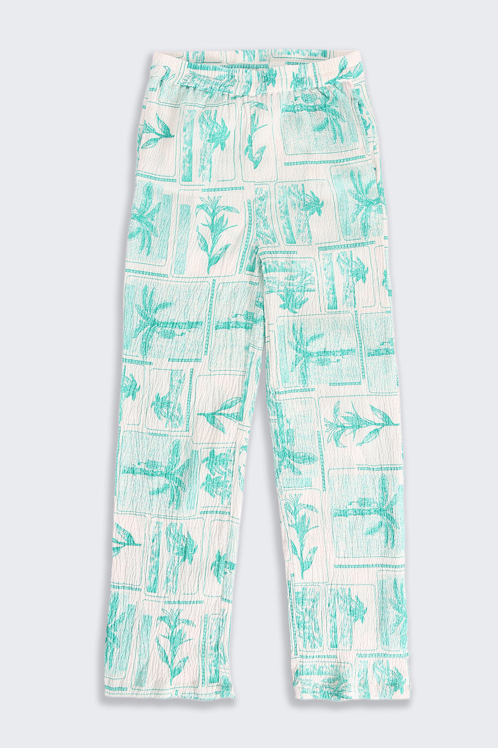 Green Tropical Theme Regular Fit Co-ord Set