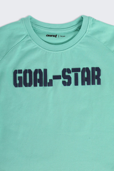 Green Typographic Regular Fit Co-ord Set