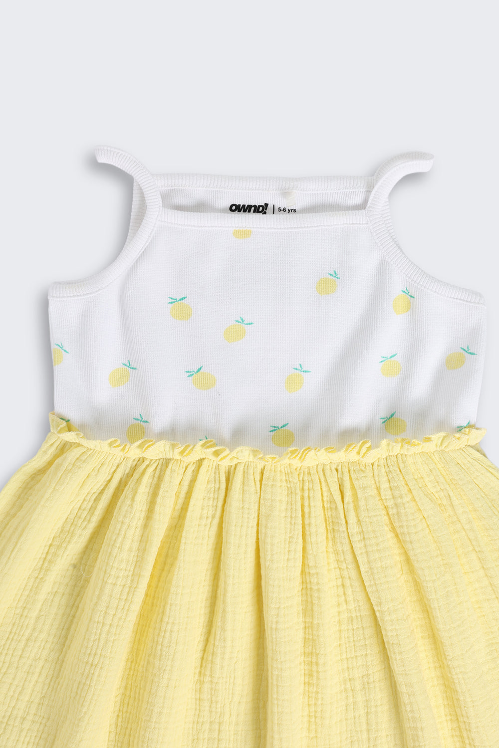 Yellow Lemon Printed Dress