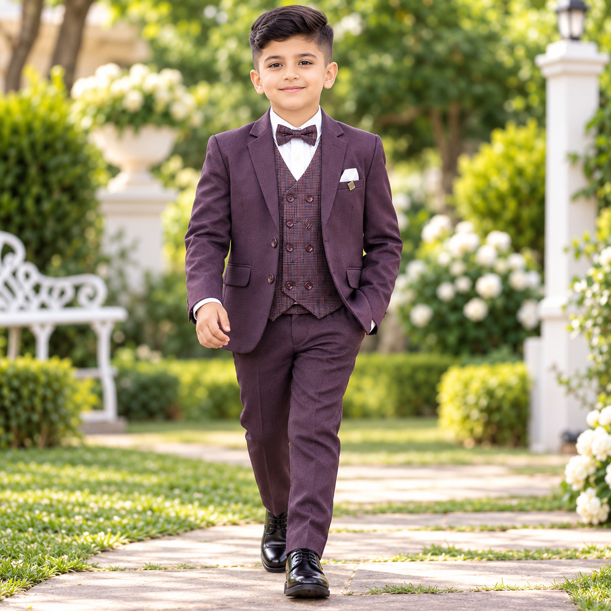 Wine Coat Suit