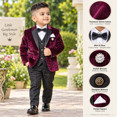 Wine Coat Suit