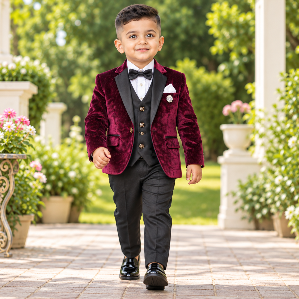 Wine Coat Suit
