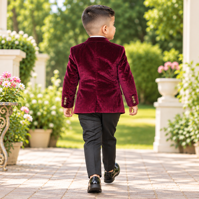 Wine Coat Suit