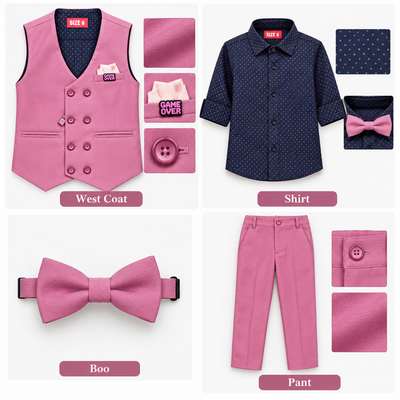 Peach Jacket Suit