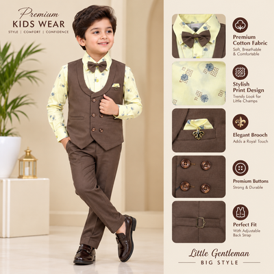 Brown Jacket Suit