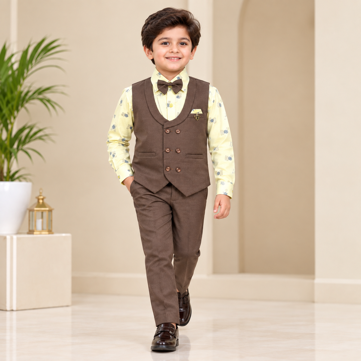 Brown Jacket Suit