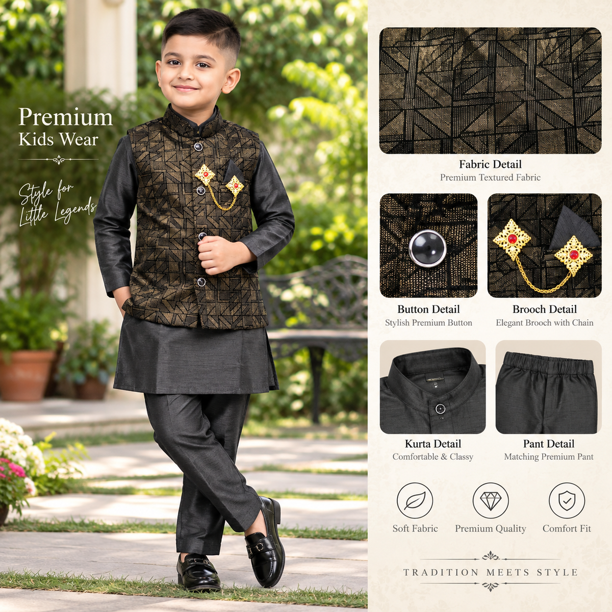 Black Kurta Coty