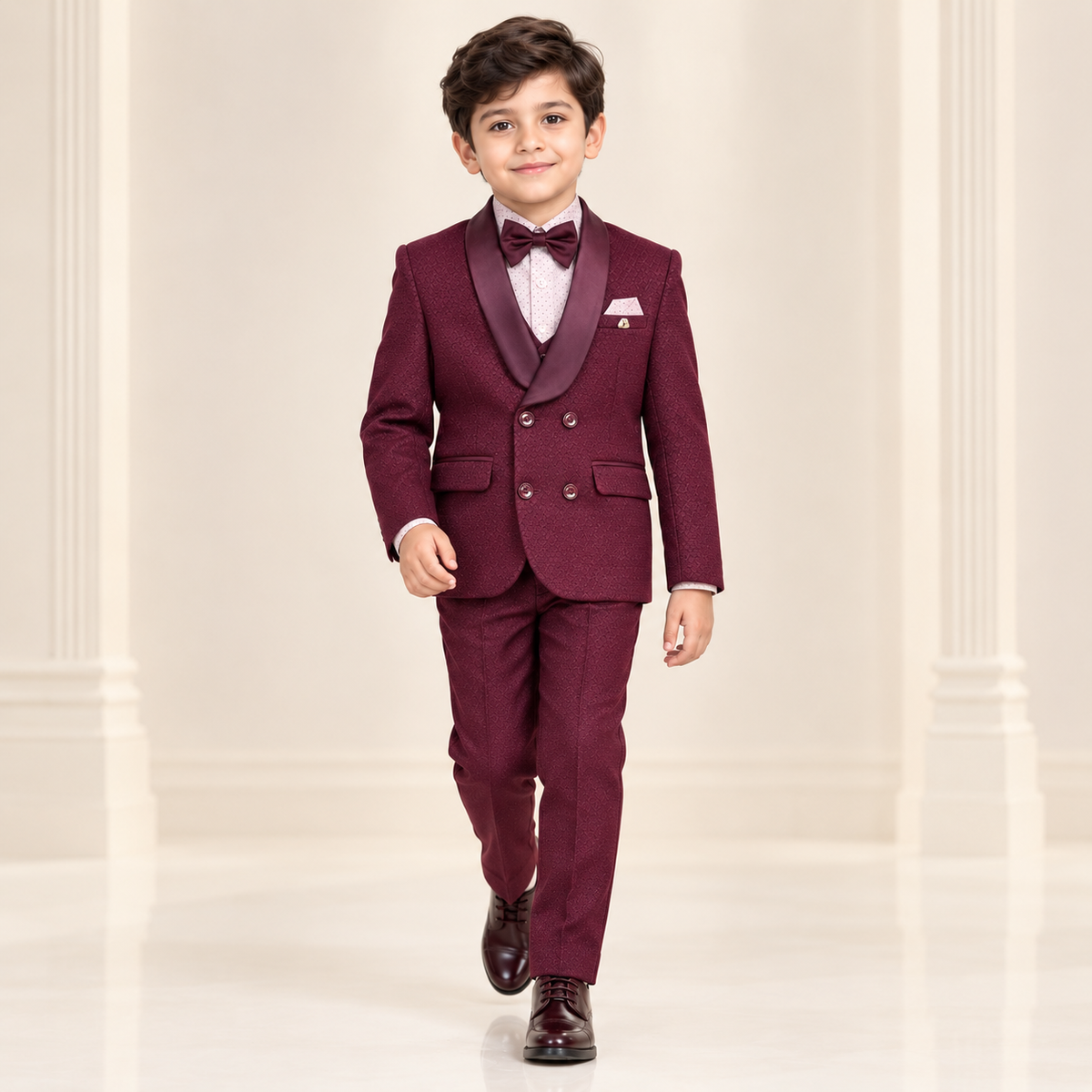 Wine Coat Suit