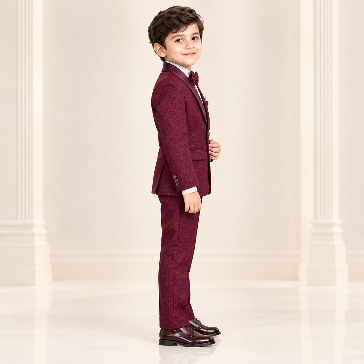 Wine Coat Suit