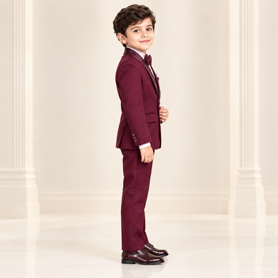 Wine Coat Suit